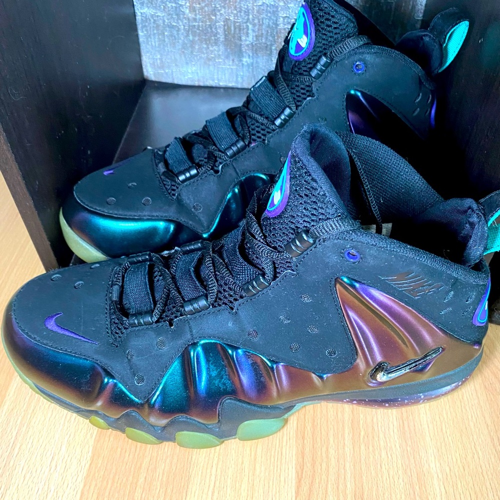 Nike shoes 9.5 men’s rare foamposite Charles Barkley eggplants Tiktok famous